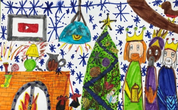 Más de mil niños castreños participan en el concurso de postales de Navidad