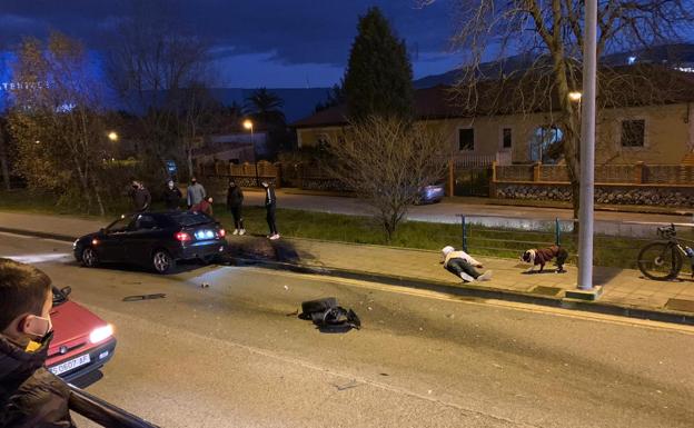 Un herido en un accidente múltiple en Torrelavega, en el que dos conductores dan positivo en alcohol y drogas