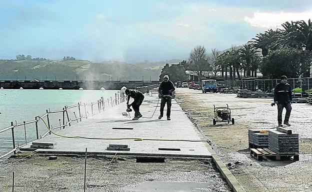 Las obras del paseo marítimo de San Vicente, a punto de concluir