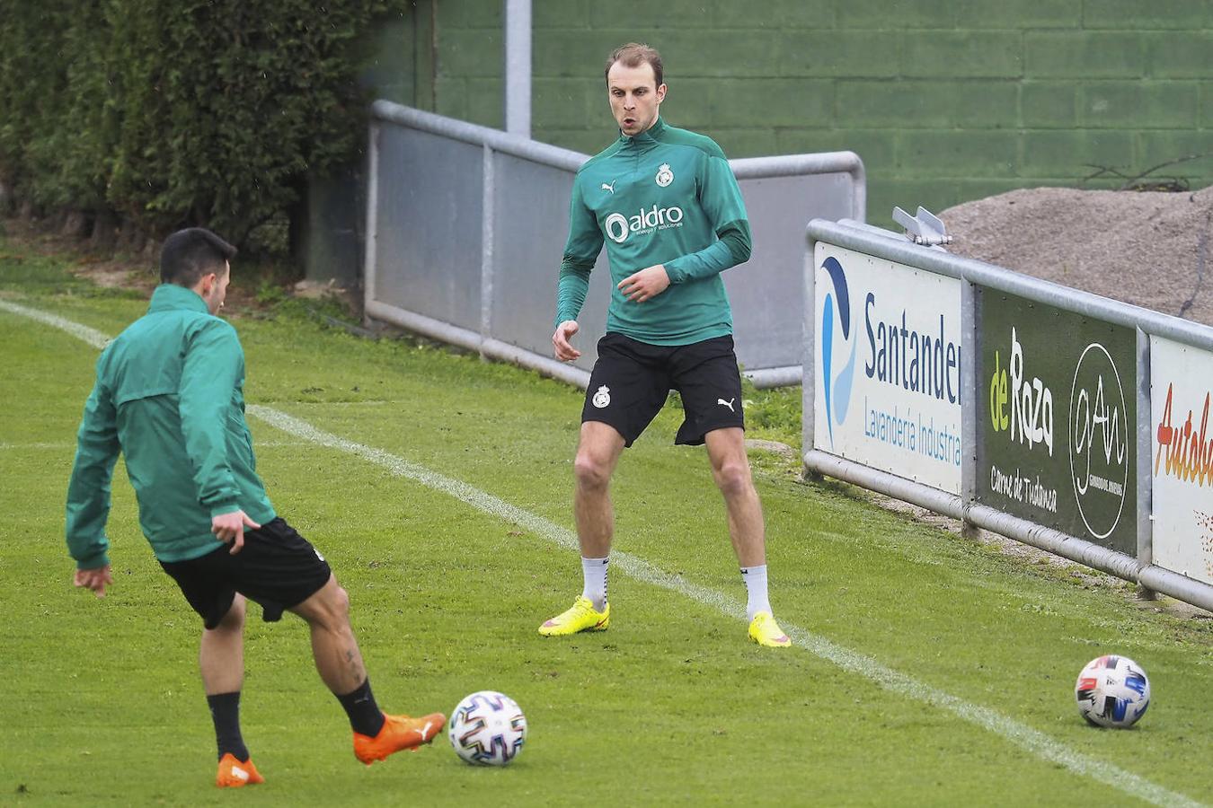 Primer entrenamiento de Gerson en La Albericia