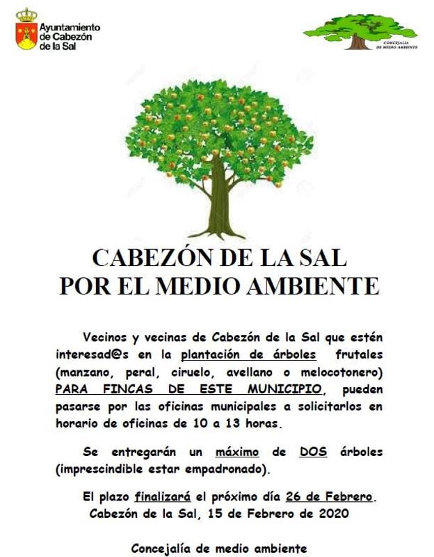 Cabezón pone en marcha la campaña de plantación de árboles frutales