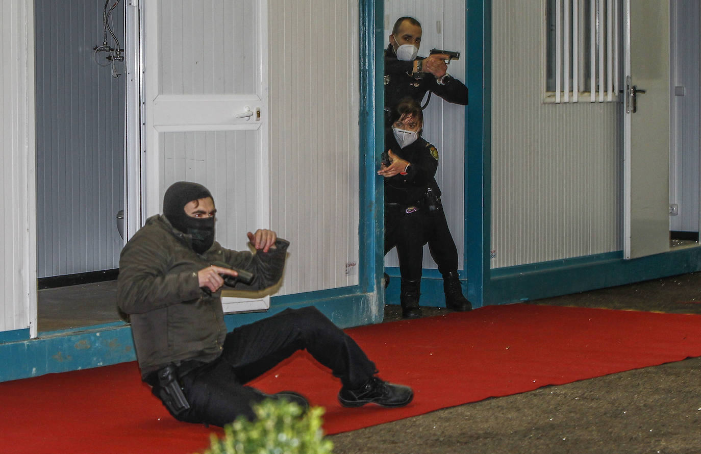 Torrelavega, de película tras el simulacro policial