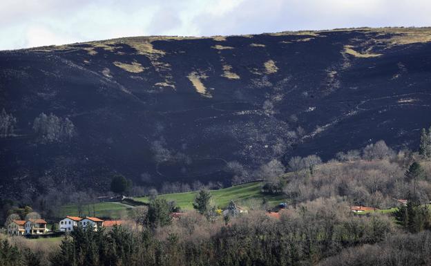 Las heridas del fuego en Cantabria