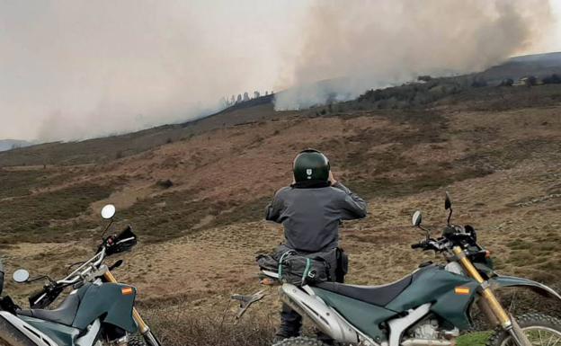 Investigados dos vecinos de Peñarrubia como presuntos incendiarios de un monte de utilidad pública