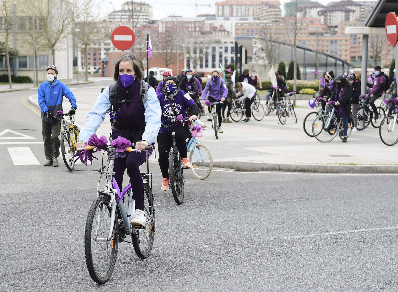 'Bicicletada ecofeminista' por Santander como antesala al 8 de marzo