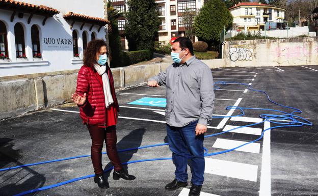 Nuevas plazas de aparcamiento frente a Sobrellano