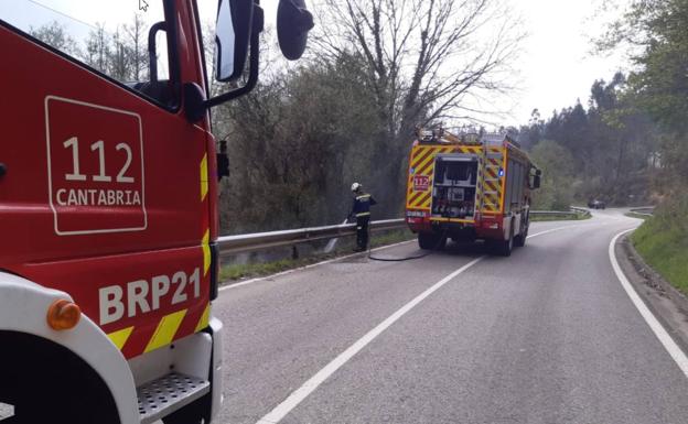 Cantabria registra 4 incendios forestales activos