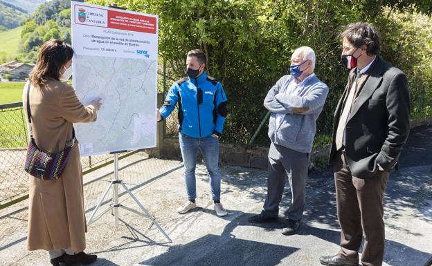 Finalizado el abastecimiento de Bueras y el tramo hasta Carasa en el municipio de Voto