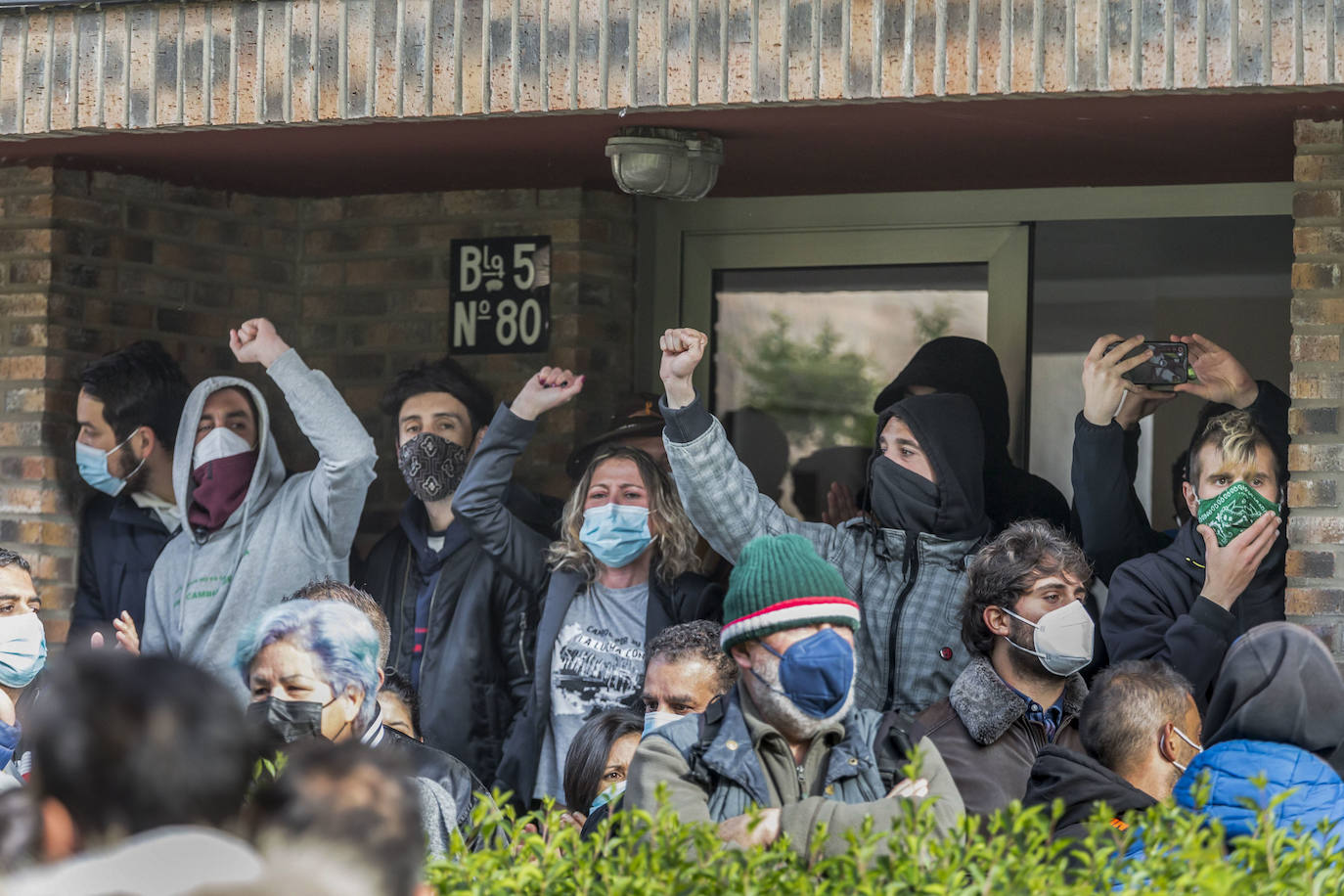 La paralización del desahucio por segunda vez, en imágenes