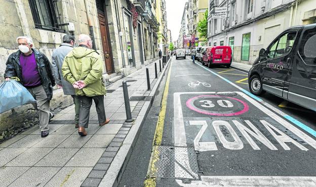 Sólo ocho calles de la ciudad tendrán un límite de velocidad superior a 30 km/h