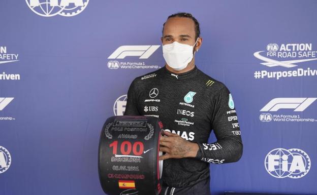 Hamilton, con 100 poles, firma otra línea en la historia de la F1