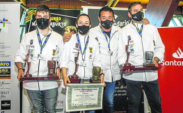 Beatriz Capiruchipi, del restaurante Los Abetos, gana el Concurso de Cocineros de Torrelavega