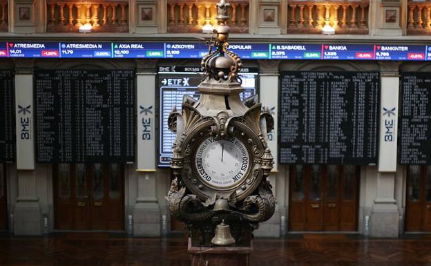 El Ibex aguanta los 9.200 frente al lastre de bancos e Indra