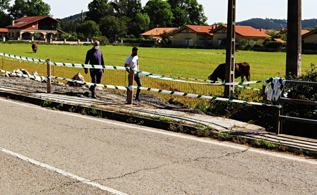 Obras Públicas invierte 40.000 euros en la construcción de una pasarela sobre el arroyo Valladares en Hazas de Cesto