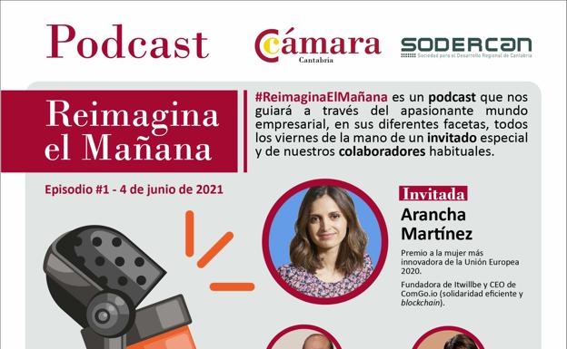 «Reimagina el mañana»: el nuevo podcast de Cámara Cantabria y Sodercan que animará a las empresas a reinventarse