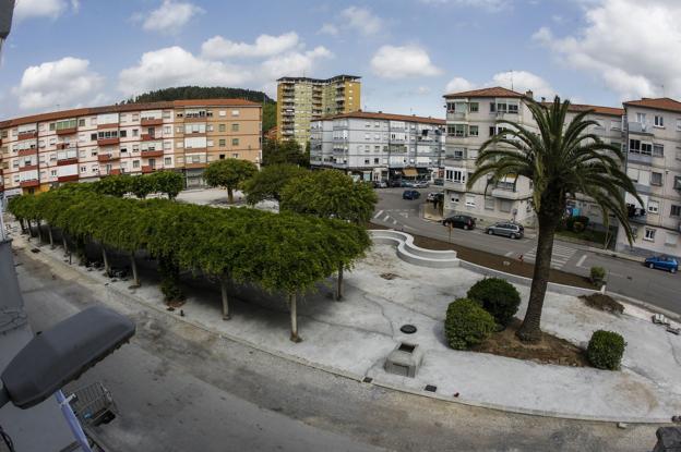 La Plaza de Covadonga muestra su nueva imagen