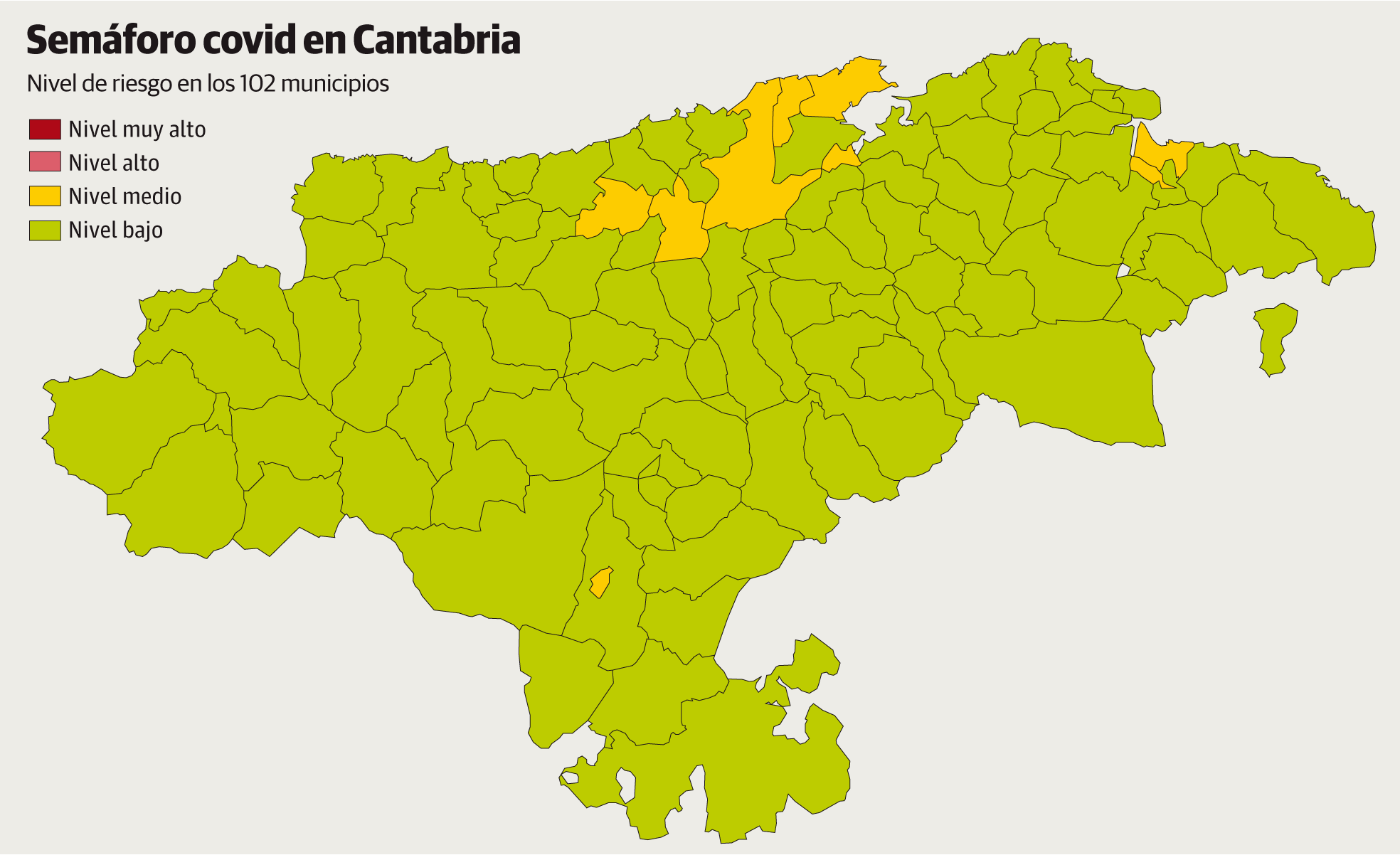 Santander, Torrelavega y otros siete municipios empeoran su nivel de riesgo, pero evitan las restricciones