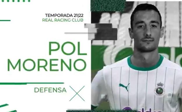 Pol Moreno, nuevo defensa del Racing