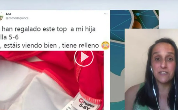 Una madre denuncia la venta de bikinis con relleno para niñas de 5-6 años