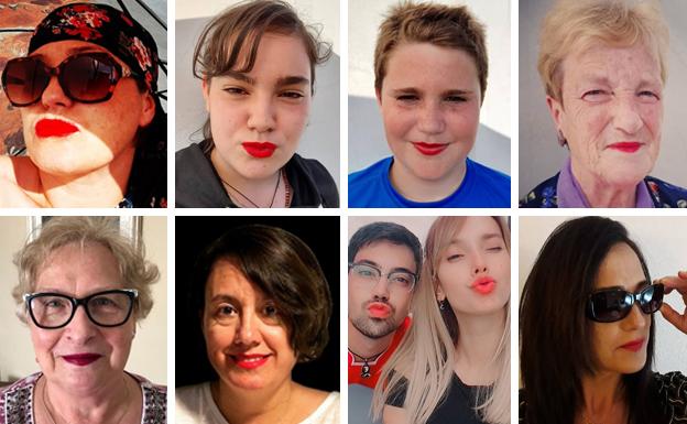 Las redes sociales se llenan de labios pintados para visibilizar la esclerodermia en Cantabria