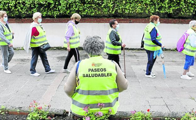 Los paseos saludables de la edad tardía