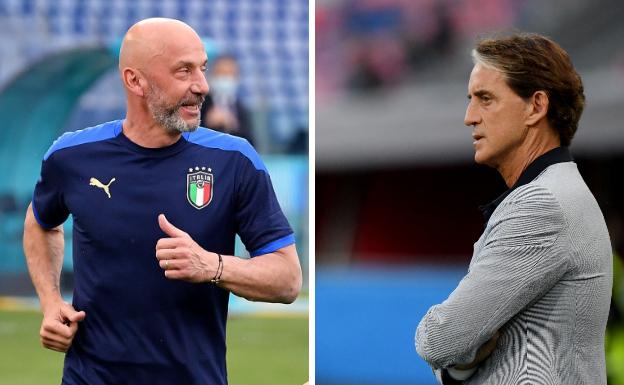 Mancini y Vialli, los 'goleadores gemelos' que inspiran a Italia