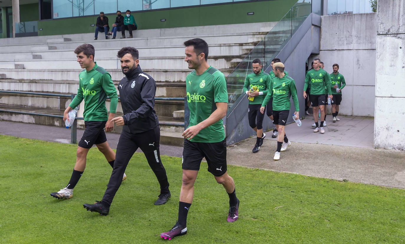 Primer entrenamiento del Racing con Romo