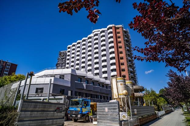 La residencia de estudiantes de Cazoña afronta la recta final de sus obras