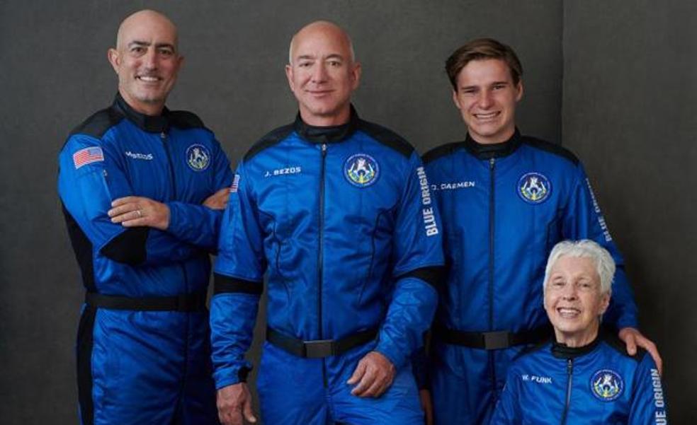 Señal de televisión: Jeff Bezos viaja al espacio exterior en el Blue Origin