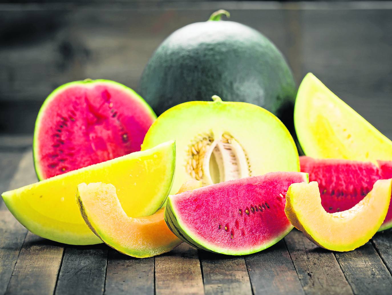 Sandía o melón, las frutas de las vacaciones