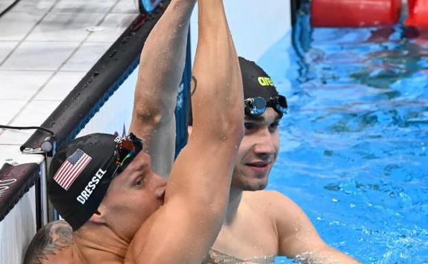 Dressel, récord del mundo y adiós al sueño de los seis oros