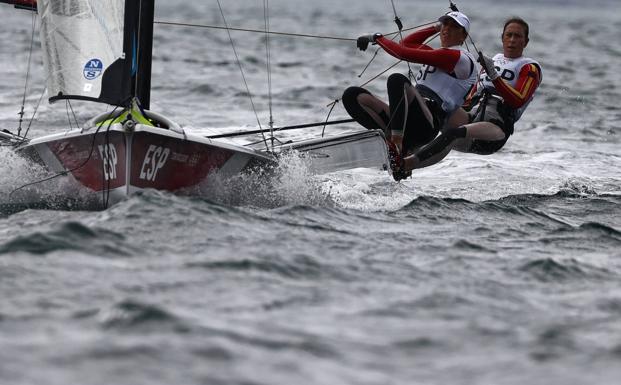 Echegoyen y Barceló llegan cuartas a la medal race