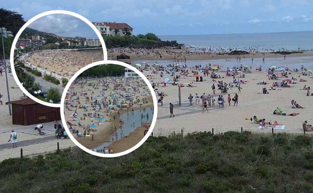 Playas de Santander rozan el aforo completo en este martes tacaño de sol y calor