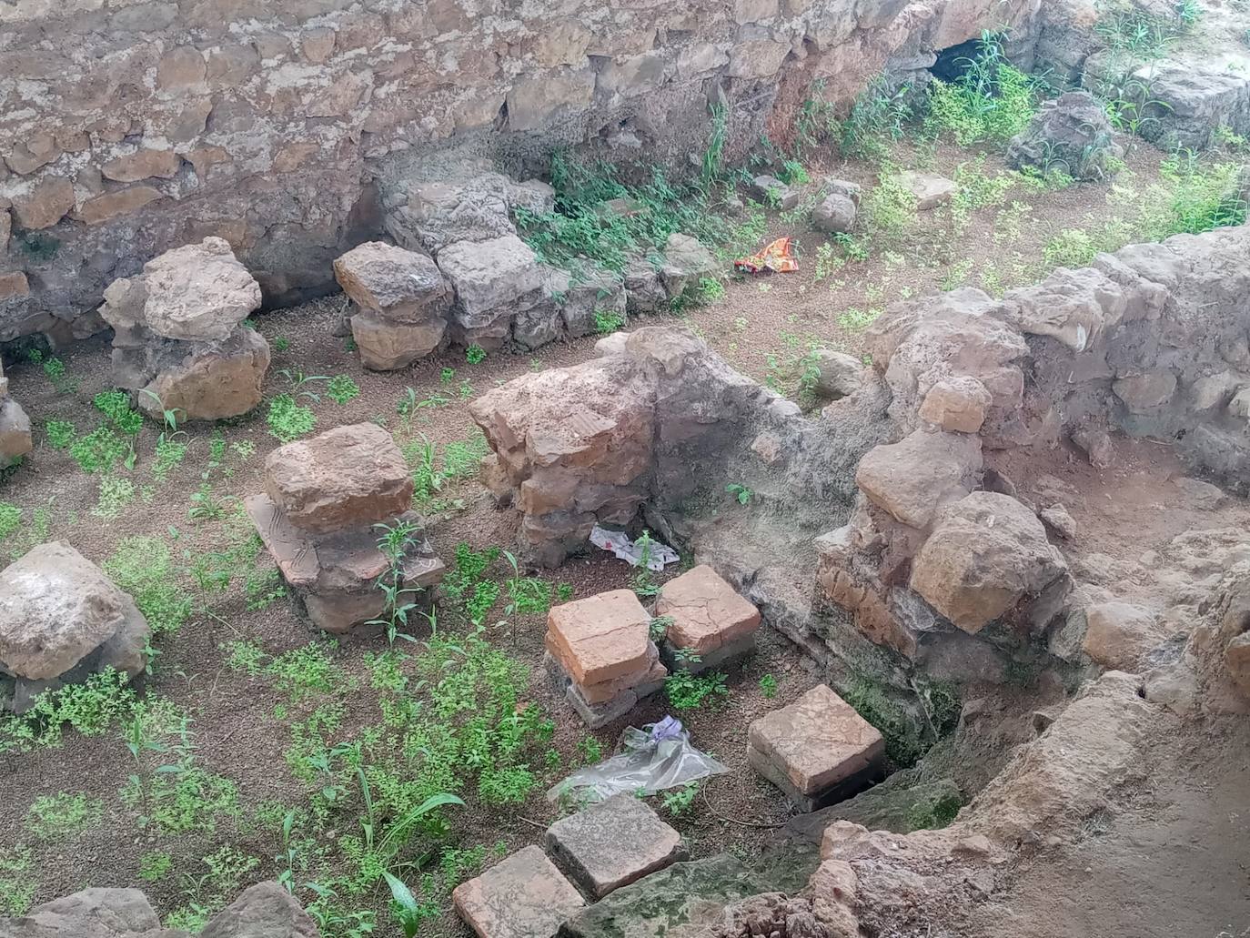 Estado en el que se encuentran las ruinas romanas del cementerio del Alto Maliaño