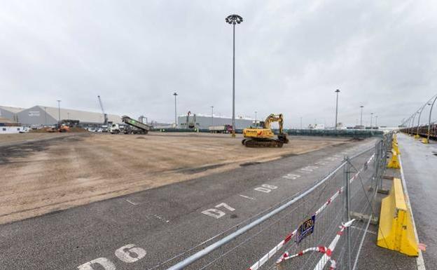Las obras del silo de vehículos del Puerto de Santander finalizarán el próximo verano