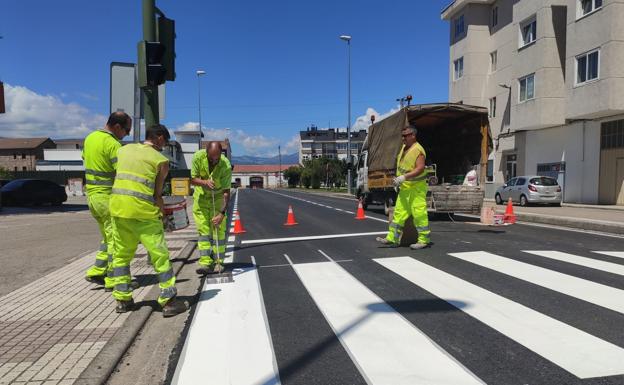 La mejora de la carretera de acceso a la A-67 desde Matamorosa ya está finalizada