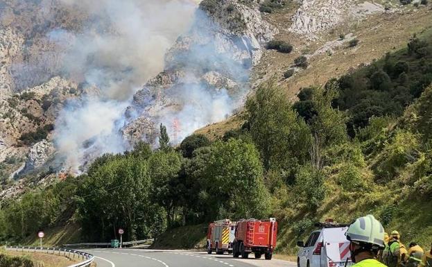 Cantabria registró dos incendios forestales