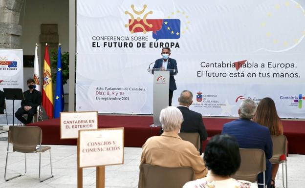 Cantabria reivindicará su compromiso con una Europa que «ha estado a la altura» ante la emergencia del covid