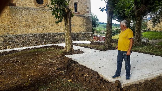 Piden paralizar las obras que se realizan en el entorno de la ermita del Cristo de Bielva