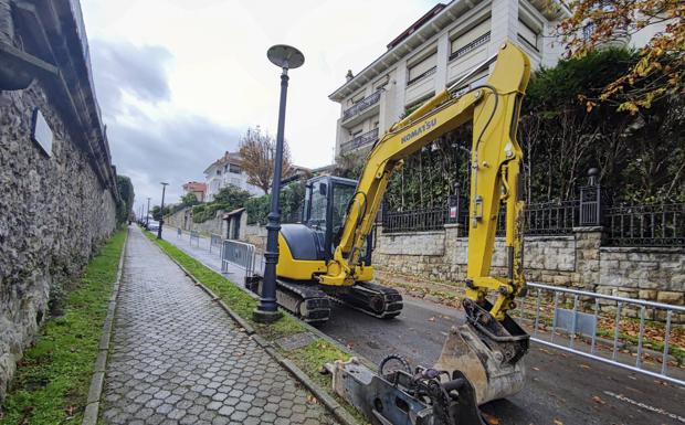 La renovación urbana de la zona este del Sardinero incluye nuevas aceras y asfaltados