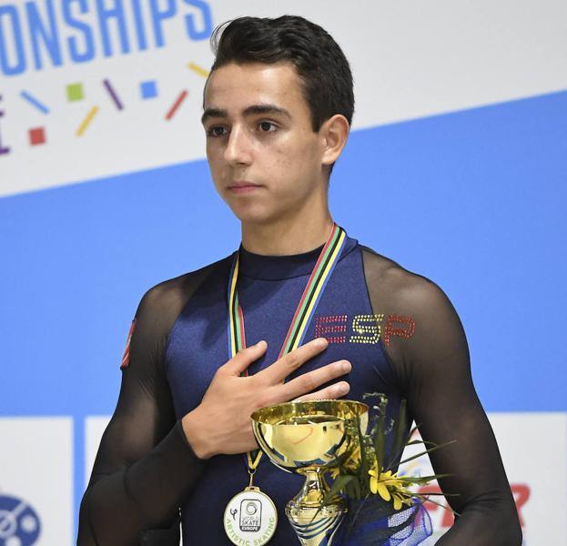 El patinador del Alexmar Héctor Díez, subcampeón del mundo júnior