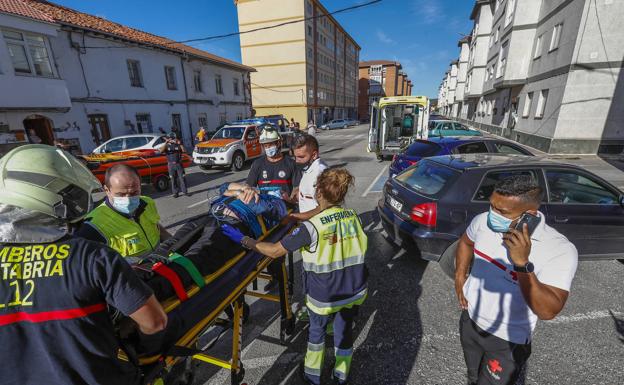 Reinosa ensaya cómo actuar en una inundación