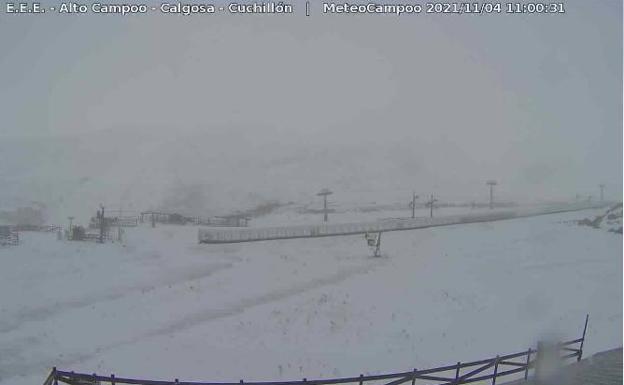 Cantur espera abrir la estación de Alto Campoo el 1 de diciembre tras las primeras nevadas