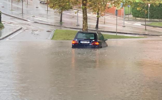 Más de una hora de inundación en El Sardinero