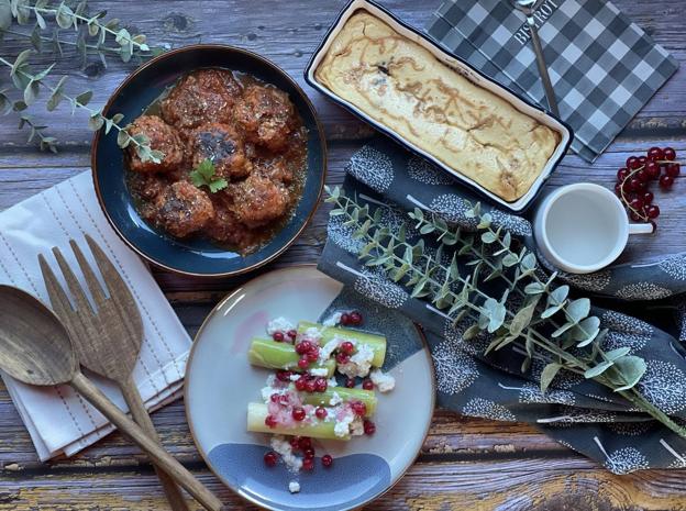 Un menú sabrosísimo y saludable inspirado en libros de cocina