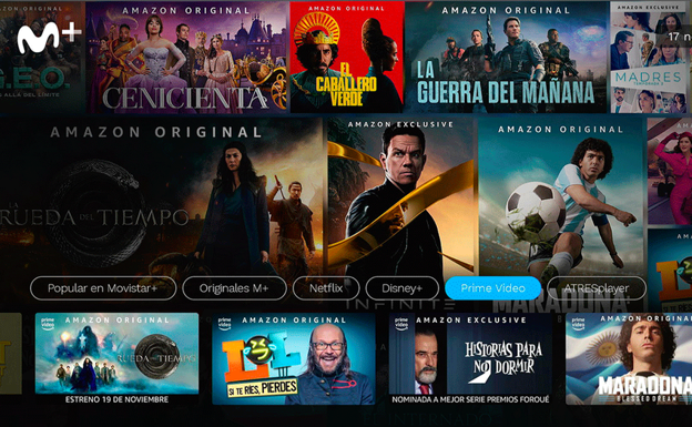 Movistar+ integra Amazon Prime Video en su plataforma