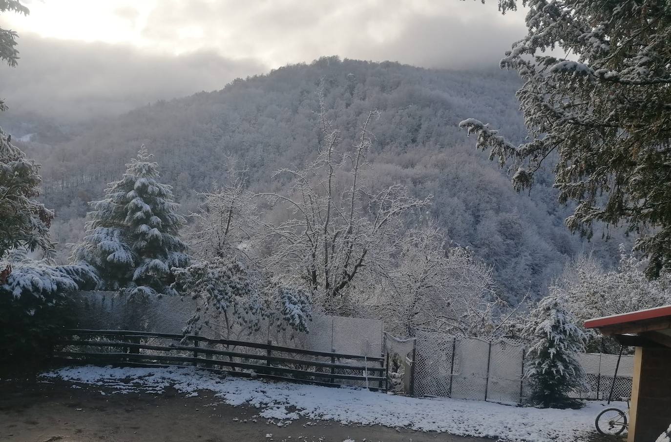 Nieve en Liébana, en Picos de Europa y en Campoo