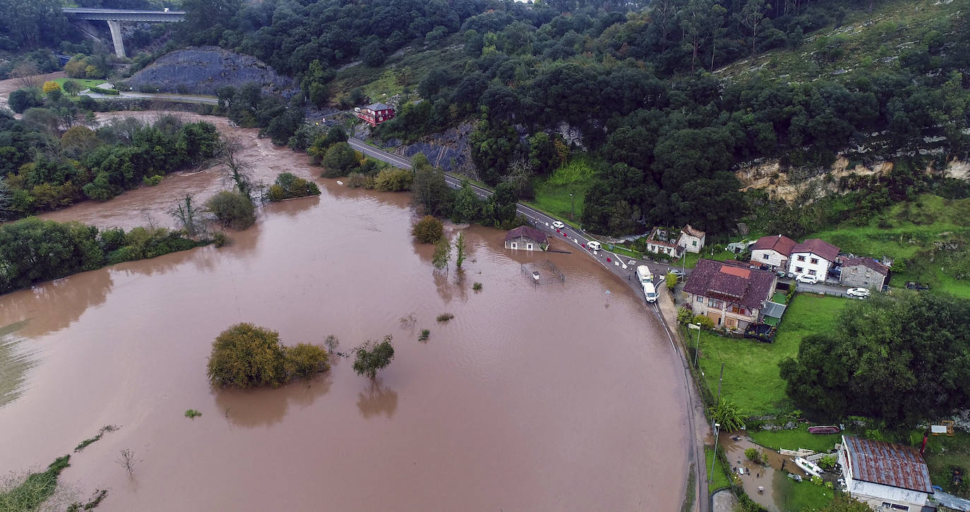 El primer temporal lanza un serio aviso sobre el estado de los ríos y el riesgo de inundaciones