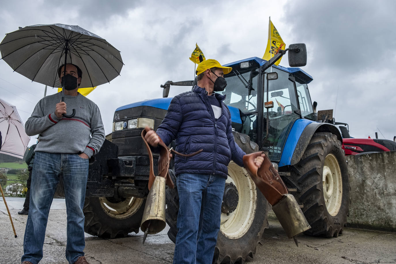 Tractorada en Renedo