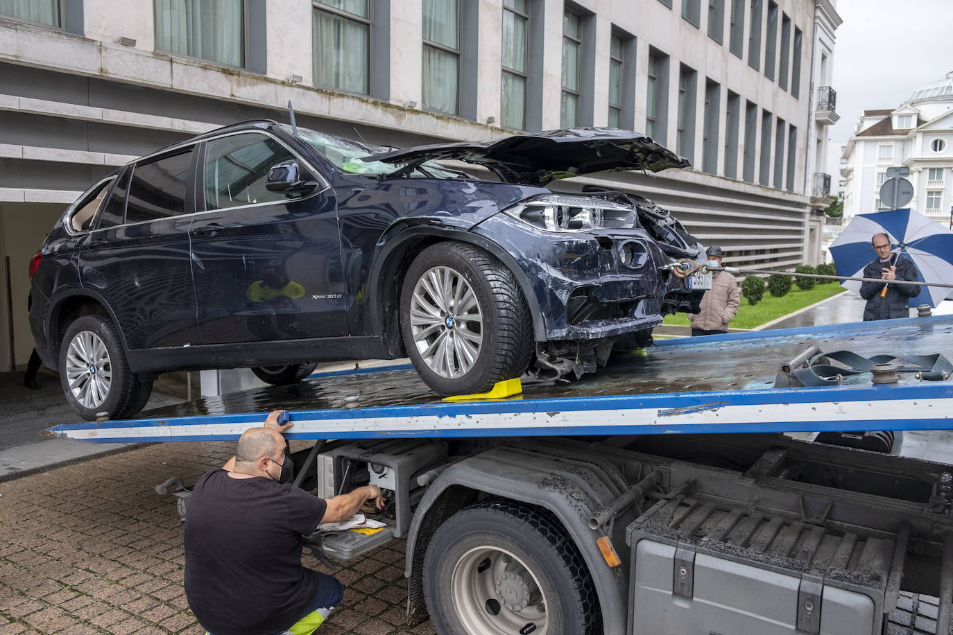 Accidente en el Hotel Sardinero de Santander